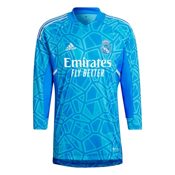 Tailandia Camiseta Real Madrid Portero ML 2022/2023 Azul